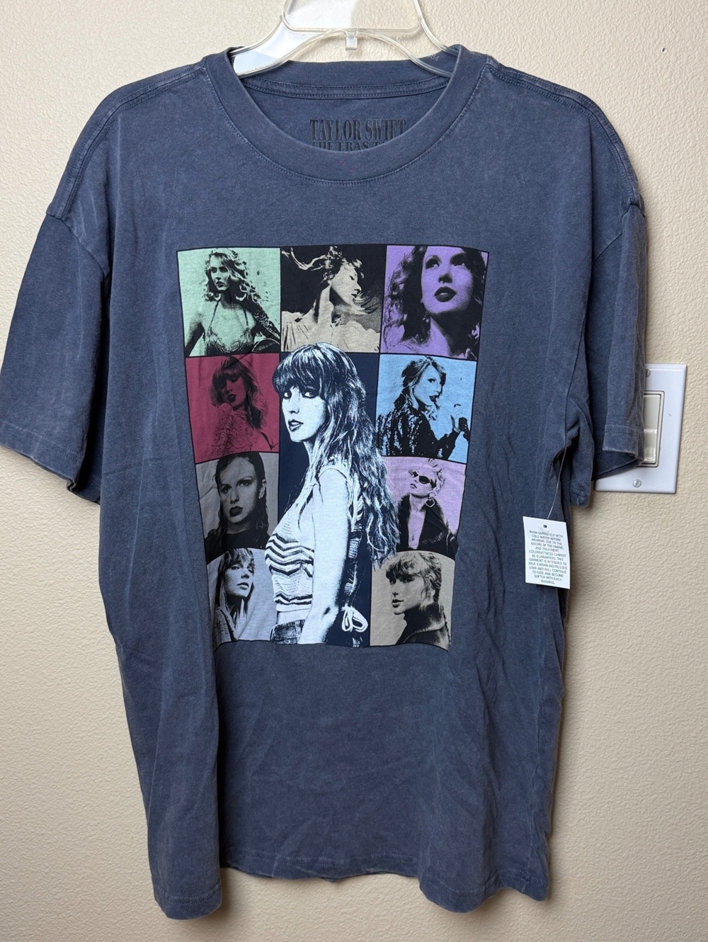 Taylor Swift - The Eras Tour - Mineral Wash Blue Gray T-Shirt